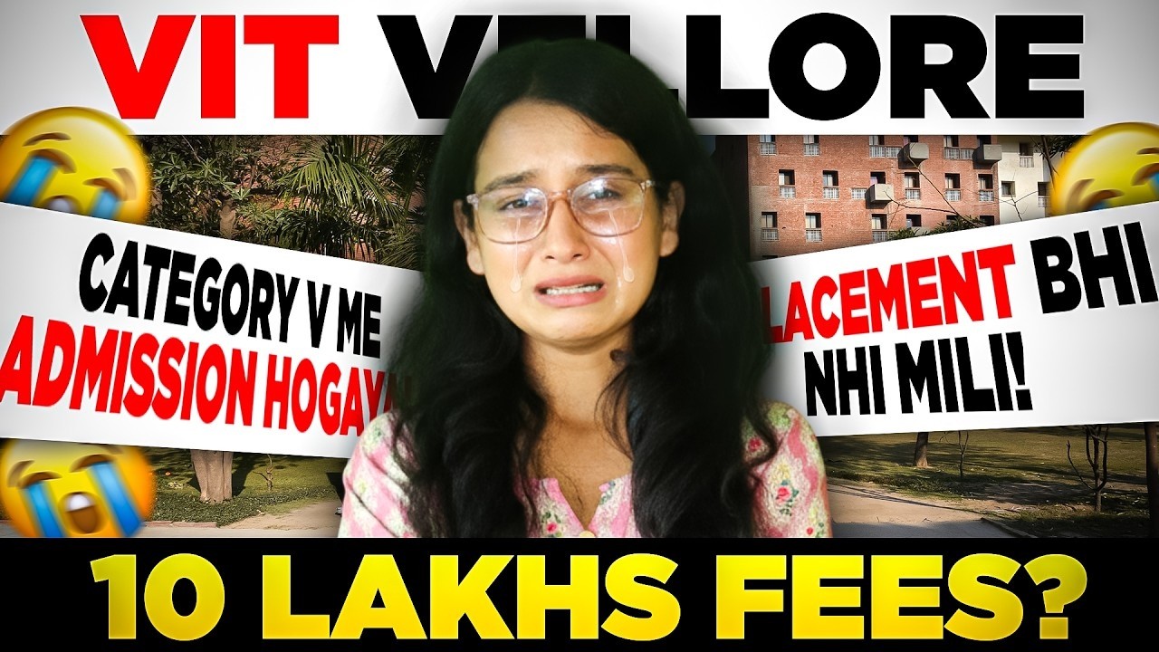 Is VIT VELLORE Worth it in 2026? : Review | Placements Exposed | VITEEE | Campus Tour