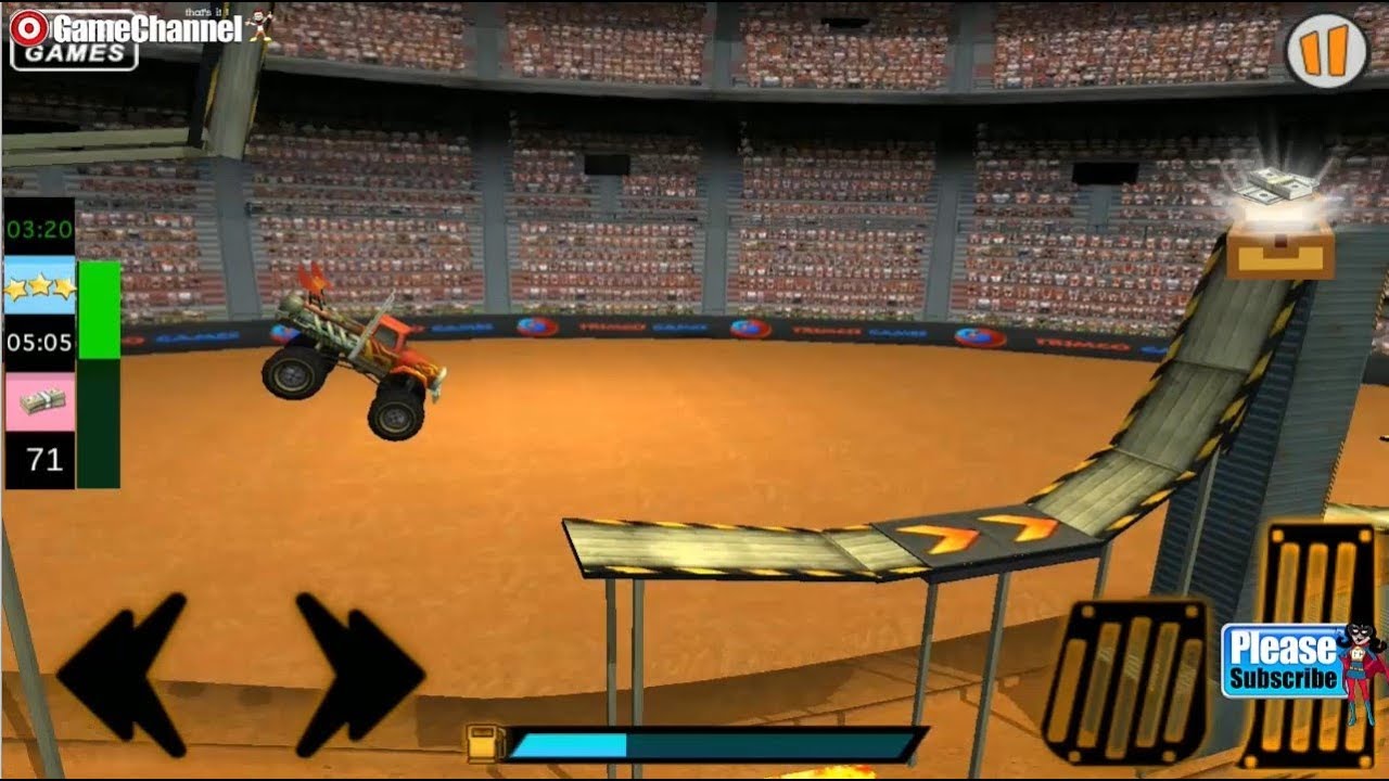 Monster Bus Destruction Grand Finale / 4x4 Truck Stunt Games / Android Gameplay Video #4
