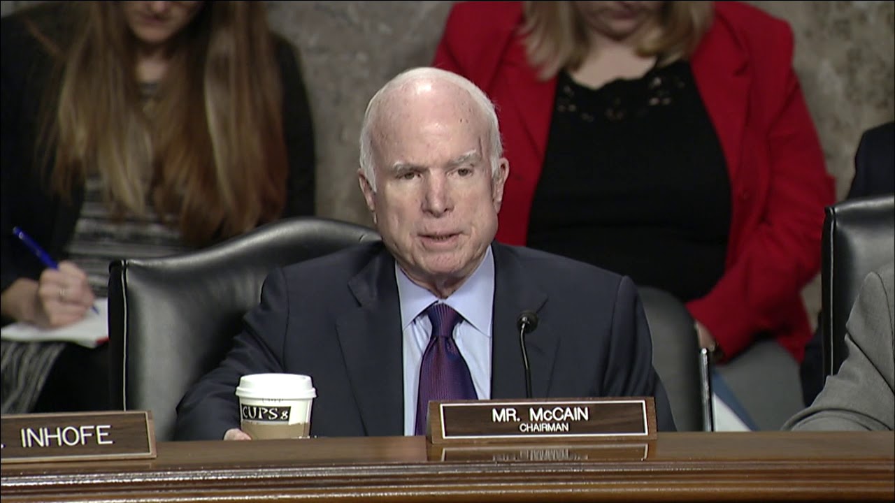 SENATOR MCCAIN'S OPENING STATEMENT AT SENATE ARMED SERVICES HEARING ON NOMINATIONS, Nov 11, 2017