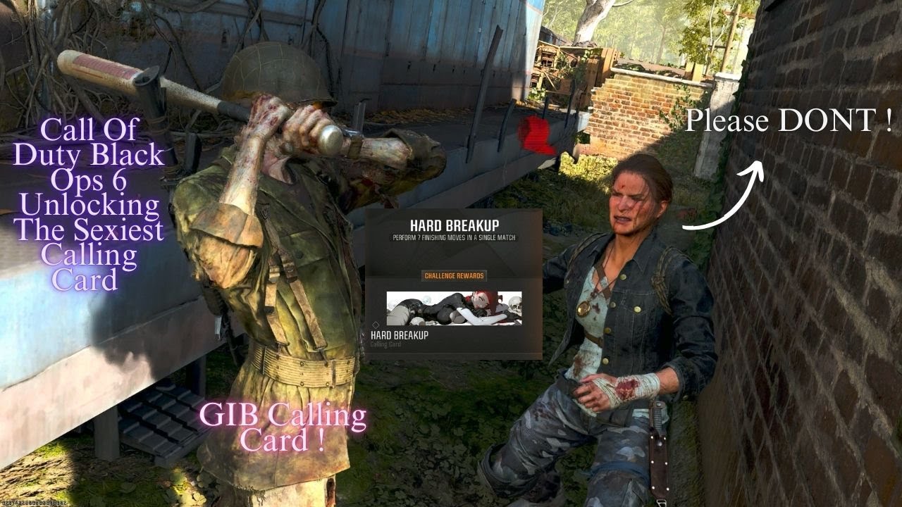 Call of Duty Black Ops 6 - Unlocking the Sexiest Calling Card: HARD BREAKUP