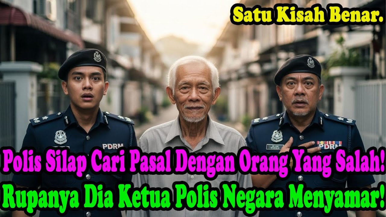 Silap Besar! Polis Hina Pakcik Tua, Rupanya Ketua Polis Negara Menyamar!