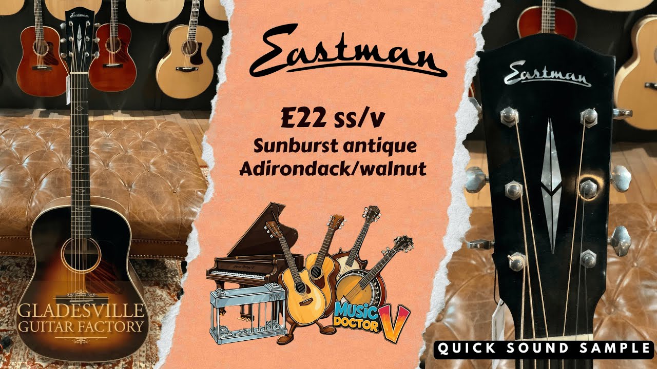 Eastman E22 ss v S/burst Adirondack/walnut | Demo by Michael Varecka | Gladesville Guitar Factory