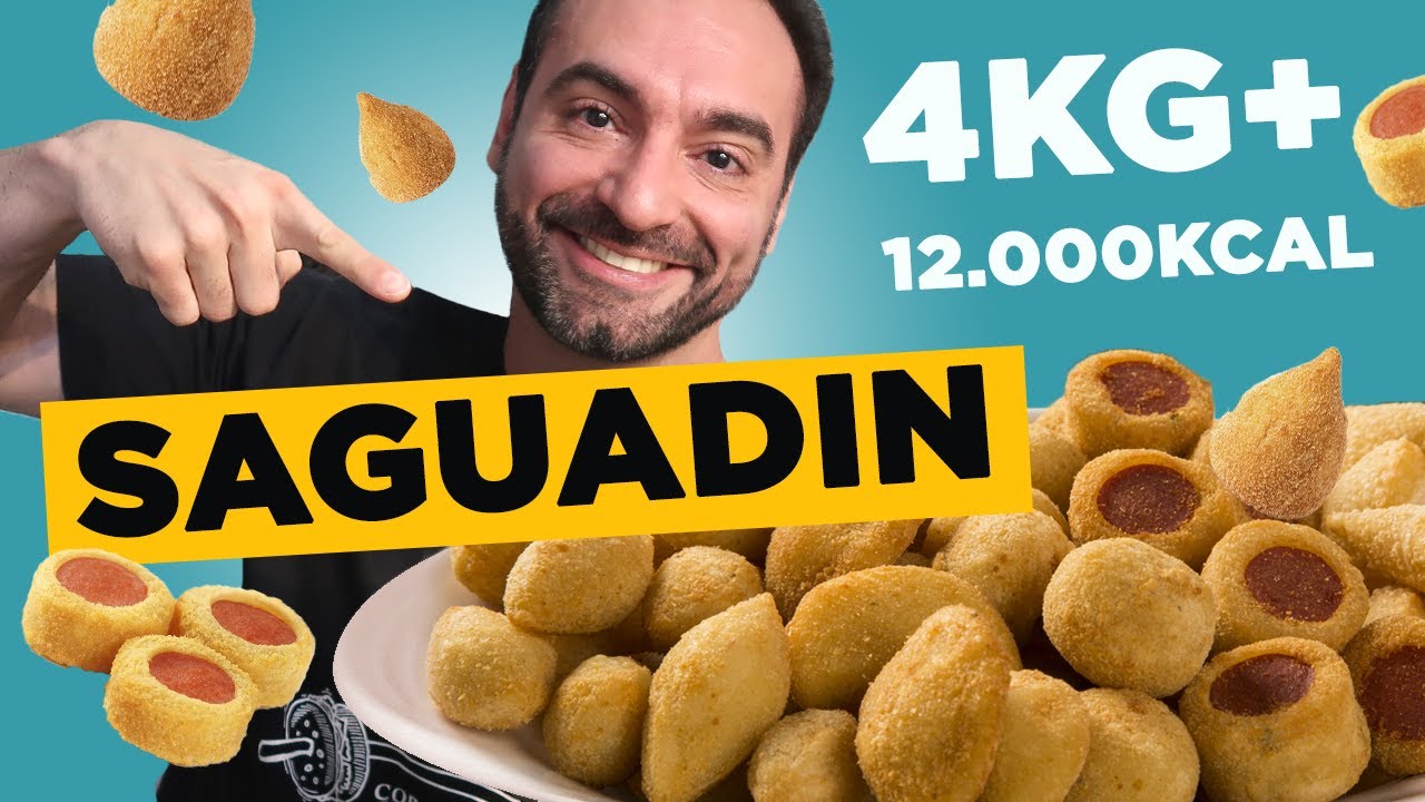 DESAFIO DOS SALGADINHOS DE FESTA!! [~12.000 KCAL]