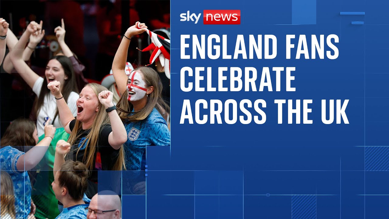 England fans across the UK celebrate Women's Euro 2025 final win