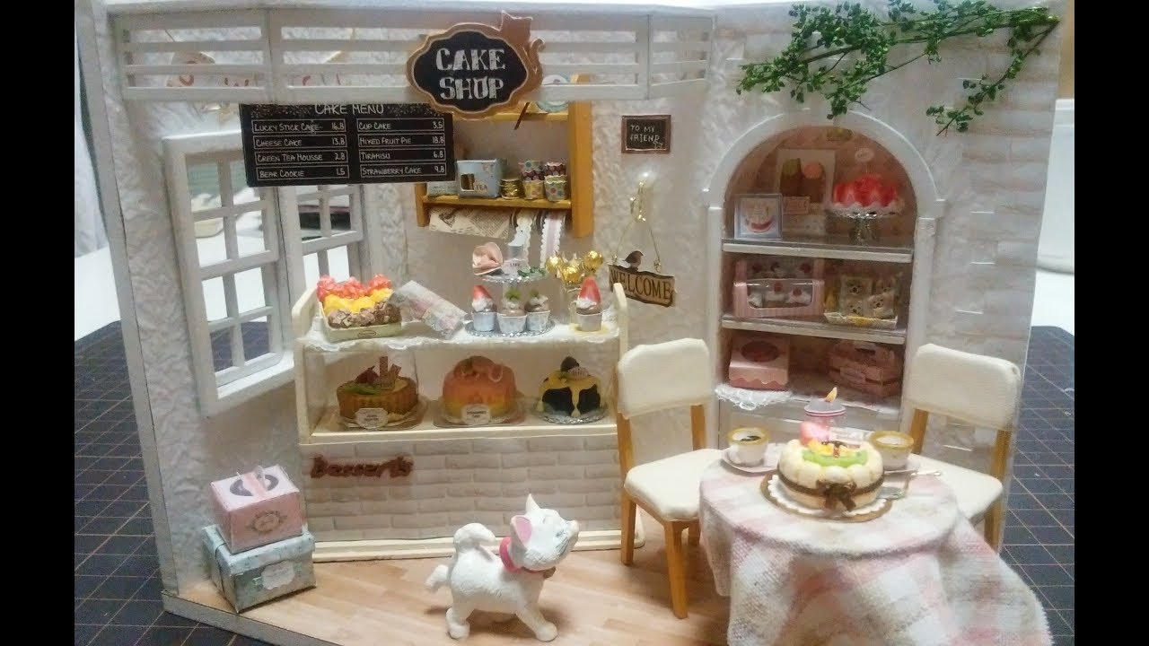 初めてのドールハウスキット作成「Cake Diary」　Creating a first doll house kit「Cake Diary」