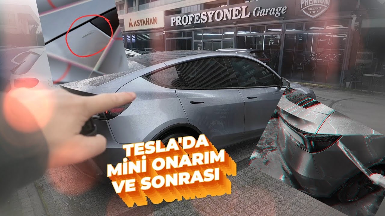 Tesla Juniper'de Mini Onarım ve PPF Süreci/Çizik Sonrası Boya Farkı Oldu mu?/PPF Sökümü Yenilenmesi