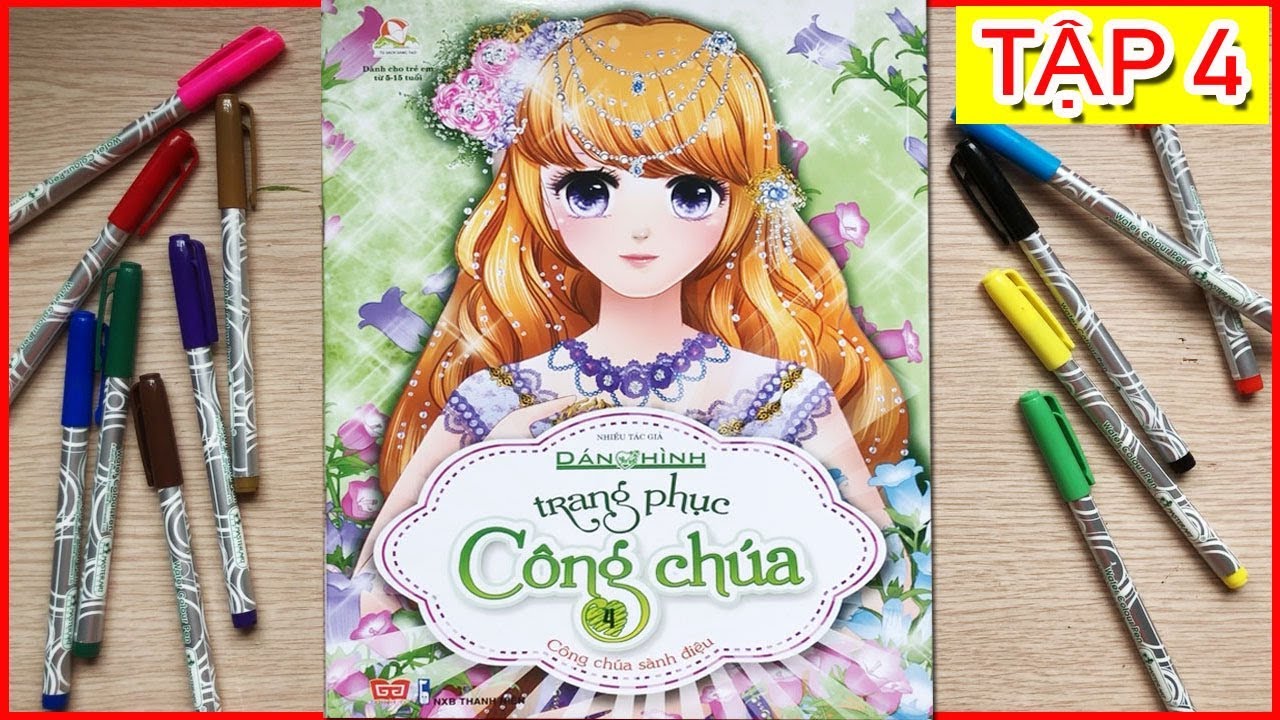 Chị Chim Xinh dán hình trang phục công chúa tiểu thư, Sách dán hình công chúa tập 4 (Chim Xinh)