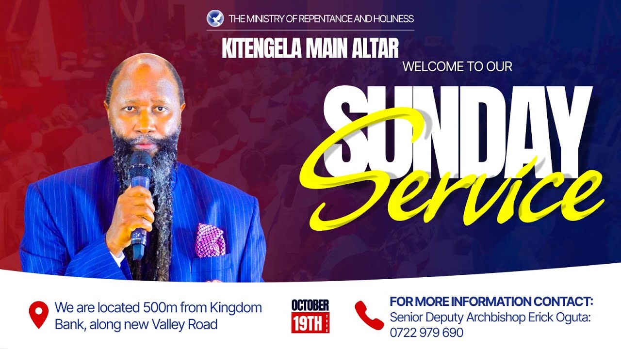 KITENGELA MAIN ALTAR SUNDAY SERVICE | 19TH OCTOBER 2025