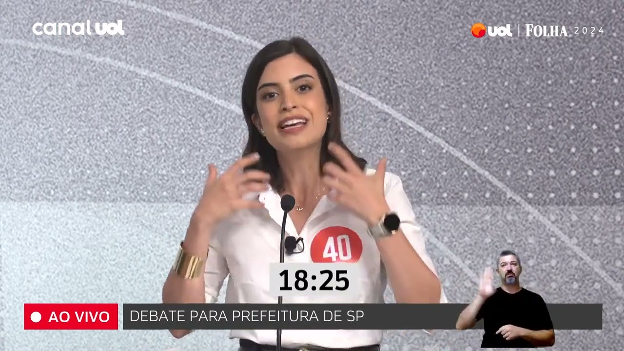 Elei&ccedil;&otilde;es 2024: Debate UOL Folha - Prefeitura de S&atilde;o Paulo, SP