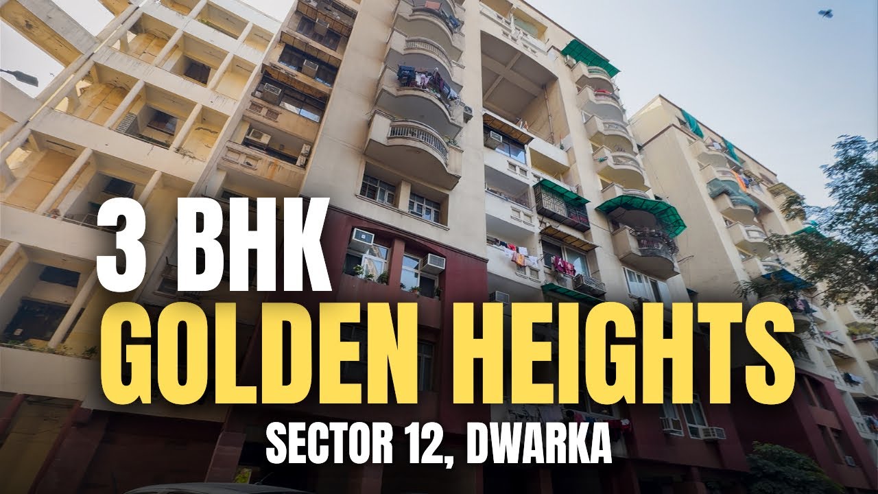 DDA 3BHK Flat Dwarka Sector 12. Golden Height Apartment 