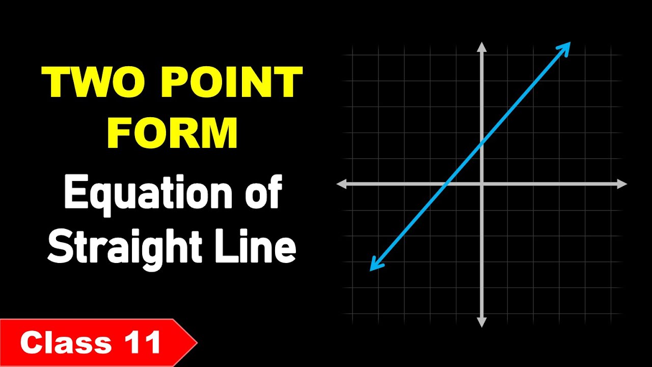 Equation of a Line (Two Point form) 🔴 Straight Lines - 6 🔴 Class 11