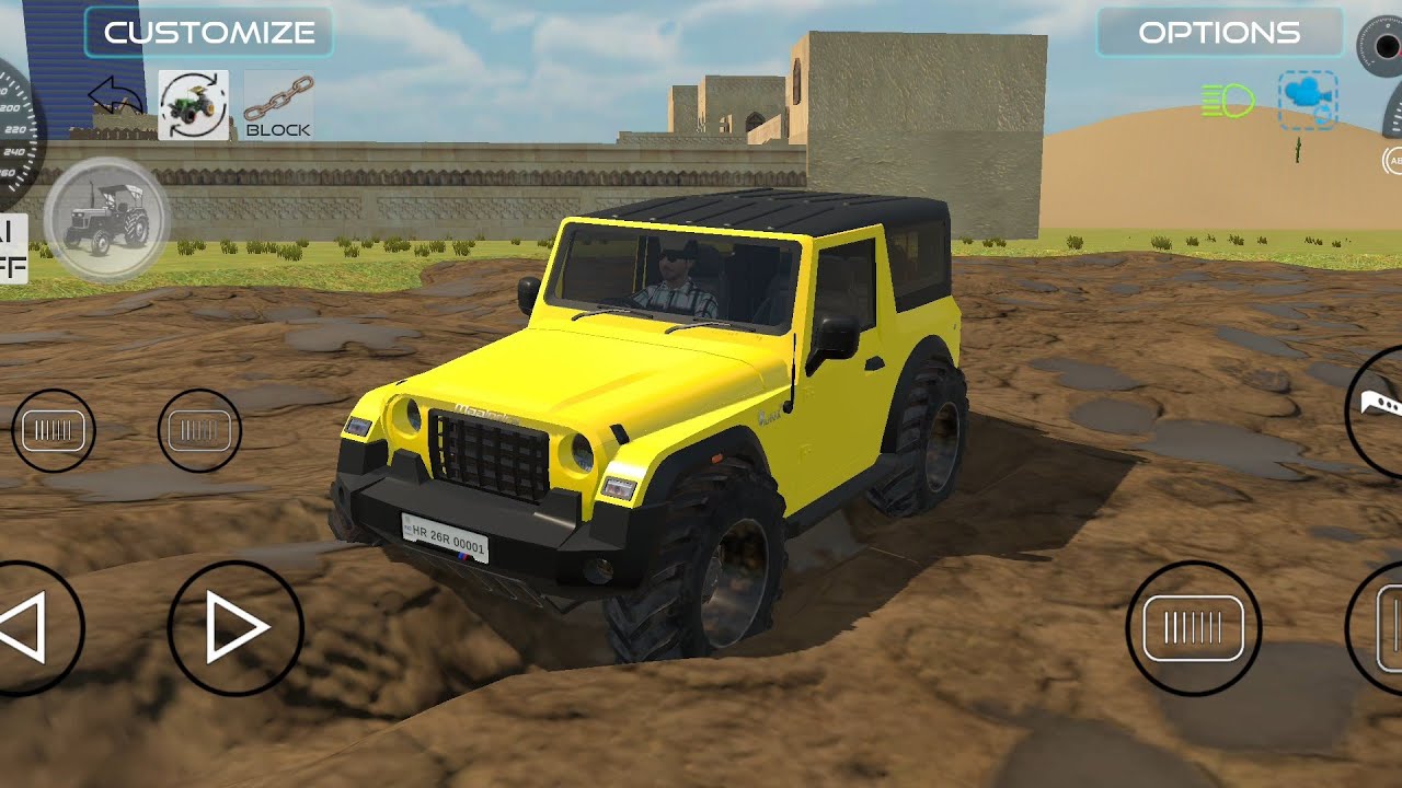 Resuce the Thar    into a muds by tractors  🚜🚜 in a game #indianvehiclessimulator3dvide