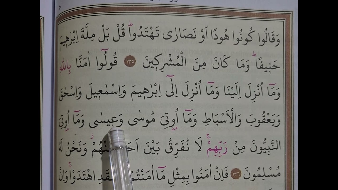 Bakara suresi 135-136