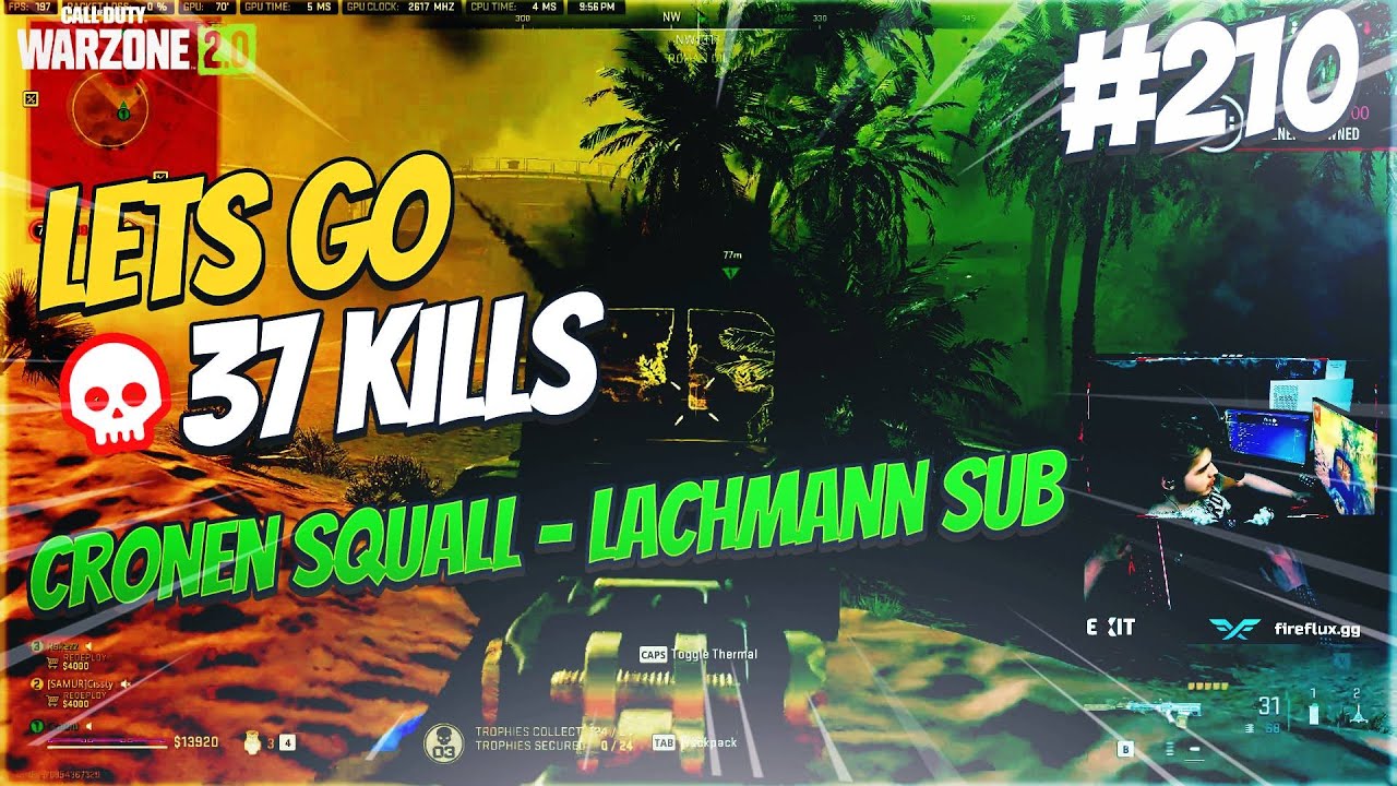 37 KILL Cronen Squall - Lachmann Sub stream highlight #210 #warzone2