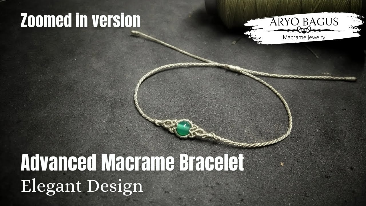 Macrame Bracelet Tutorial (Zoomed In) | Advanced Knots Close-Up for Better Clarity #diy #crafts 