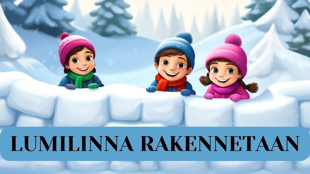 Lumilinna rakennetaan | Lasten uusi talvilaulu 🎶