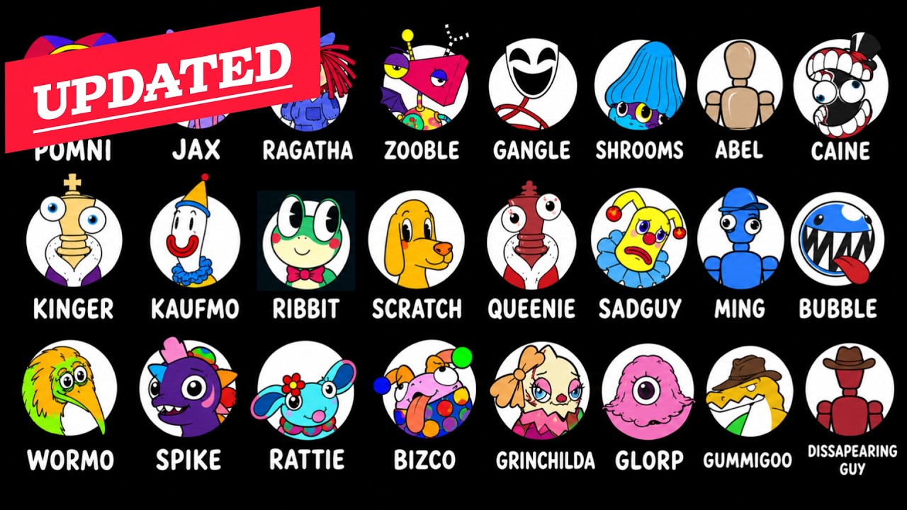 [UPDATED] The Amazing Digital Circus All Characters Intro | TADC Opening Song | MSM #tadc