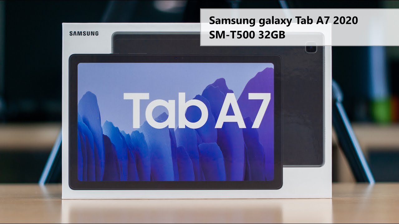 Samsung Tab A7 2020 unboxing, setup, benchmarks.
