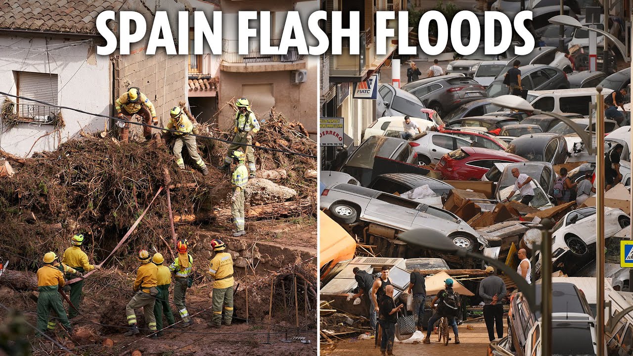 LIVE: Huge search and rescue operation in Spain as flash floods kill 205 people in Valencia