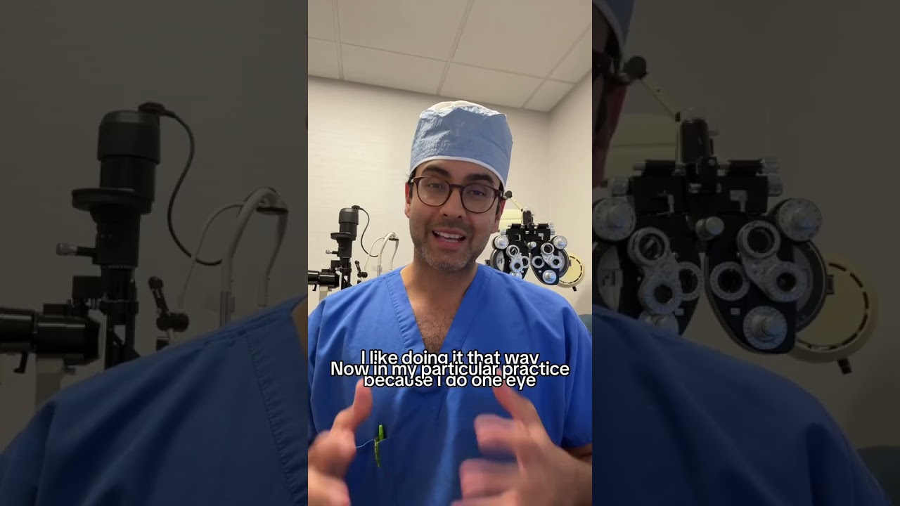 Why we do cataract surgery on one eye at a time?