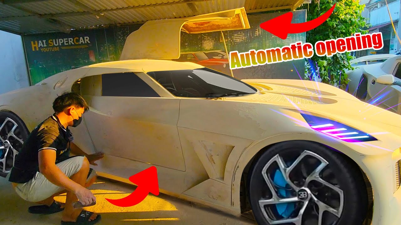 Hót!!! Đã chế tạo thành công, Cửa mở tự động SIÊU XE BUGATTI