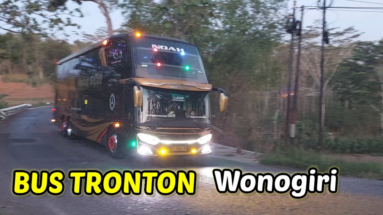 Kompilasi BUS TRONTON AKAP & Pariwisata  Terbaik di Trip Wonogiri