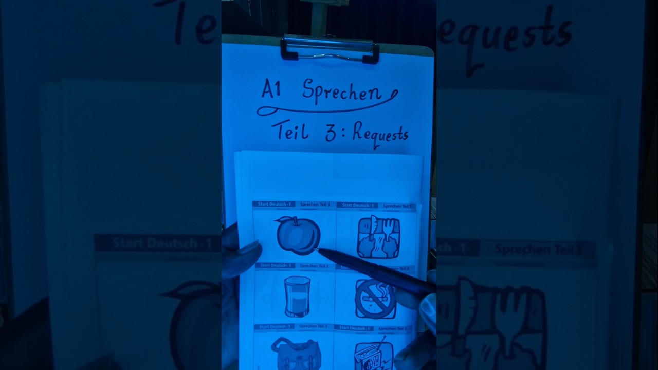 Экзамены по устной речи A1 | Сертификат Гёте A1 по устной речи, часть 3, объяснение