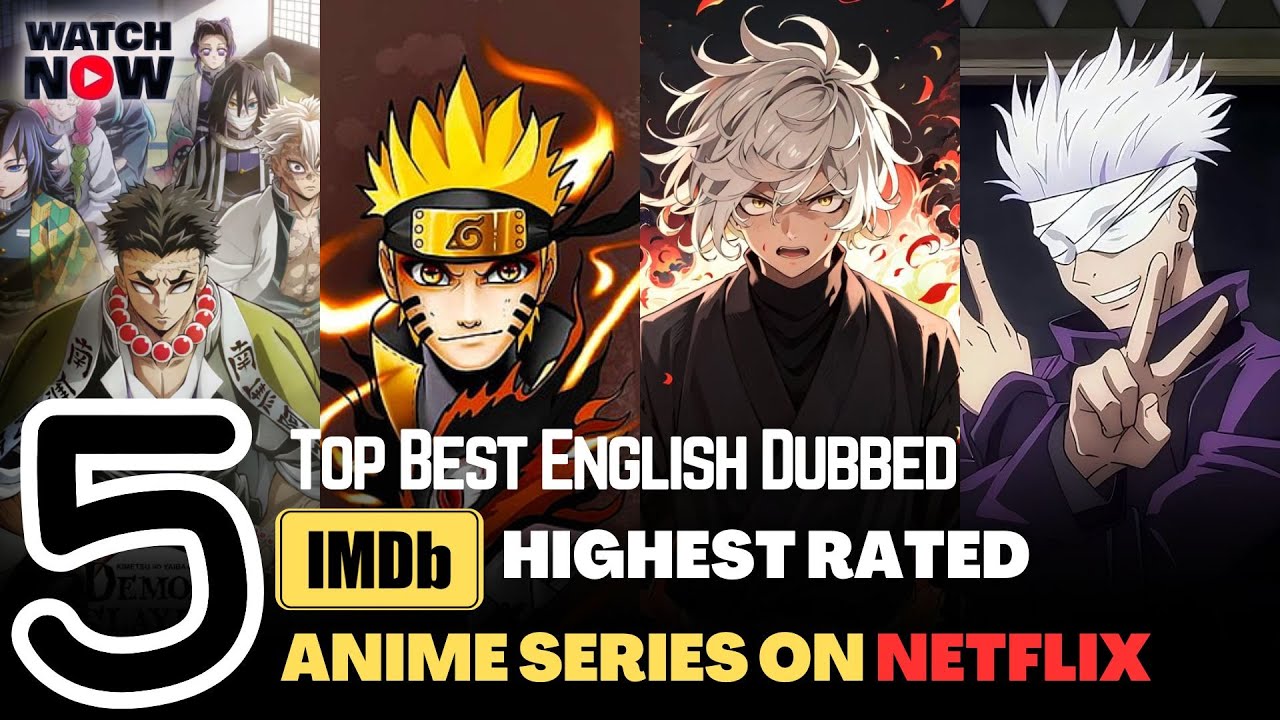 Top 5 Best English Dubbed Anime Series On&nbsp;Netflix  #Cruncyroll #netflix