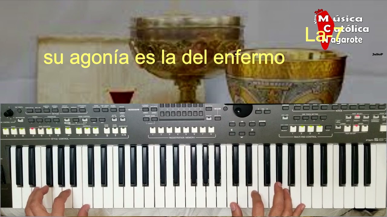 CON NOSOTROS ESTA canto de comunión Pista letra y acordes en La-