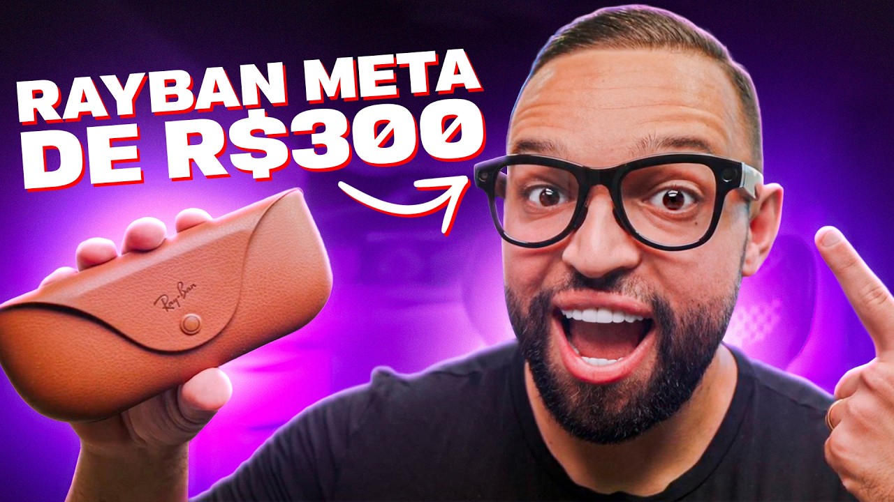 Óculos com CÂMERA, SOM e IA por R$300?! Testei o da Shopee!