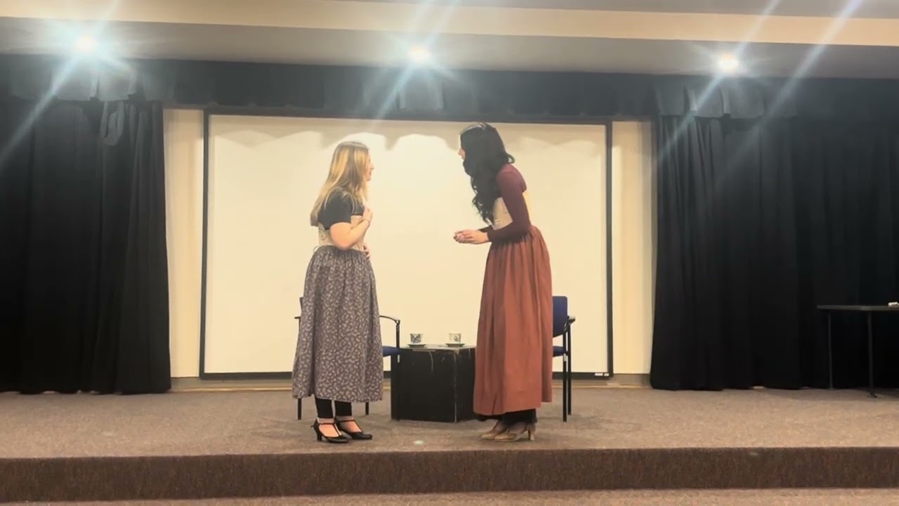 The Beaux' Stratagem- Maysun Rose Cronk (Dorinda) & Maren Nixon (Mrs. Sullen)