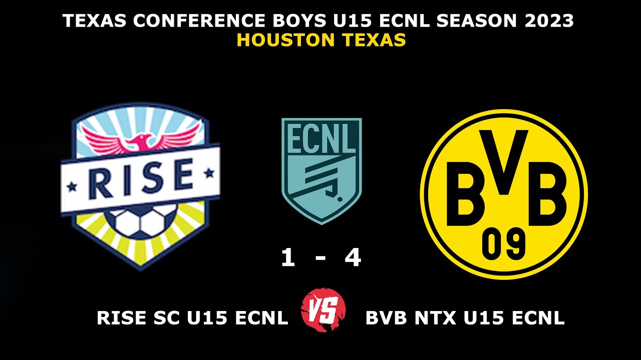 RISE SC U15 ECNL   -   BVB U15 ECNL NTX  (1-4)  TEXAS CONFERENCE  2023 HIGHLIGHTS