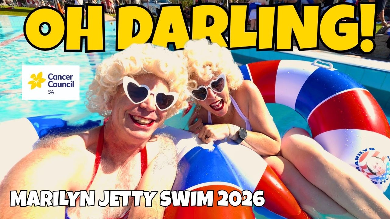 Watch 400 Marilyn Monroes Swim for Charity in Adelaide