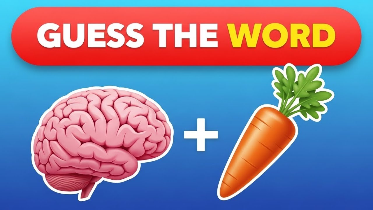 Guess the 80 Words by Emojis 🤔 Emoji Quiz Challenge