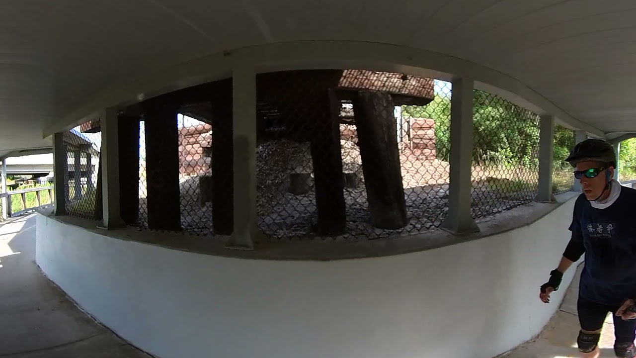 Skating Upper Tampa Bay Trail. 3D, VR video. Insta360.