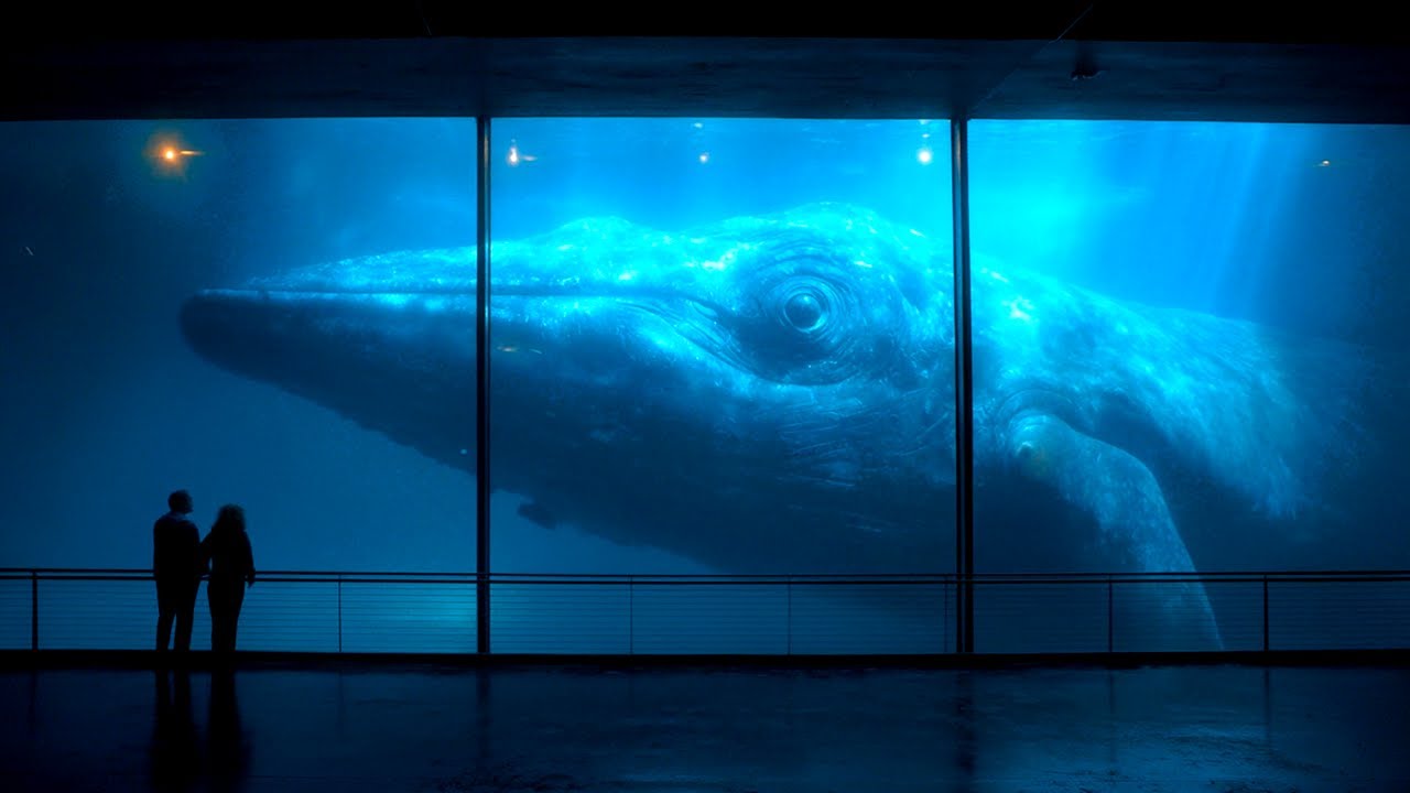 深夜、水族館の巨大水槽に“何か”がいる｜Something Is Inside the Giant Aquarium Tank at Night