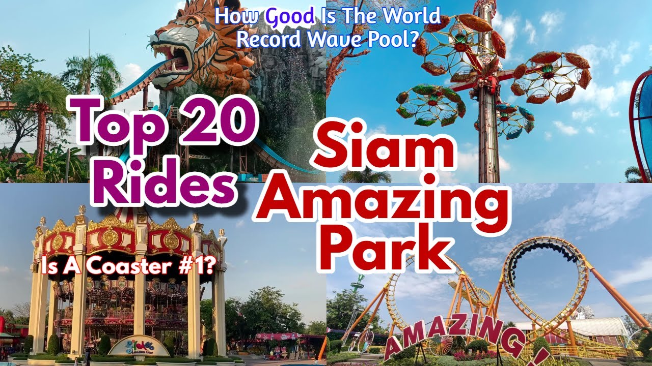 Top 20 Rides @ Siam Amazing Park | Thailand's Best Thrill Park