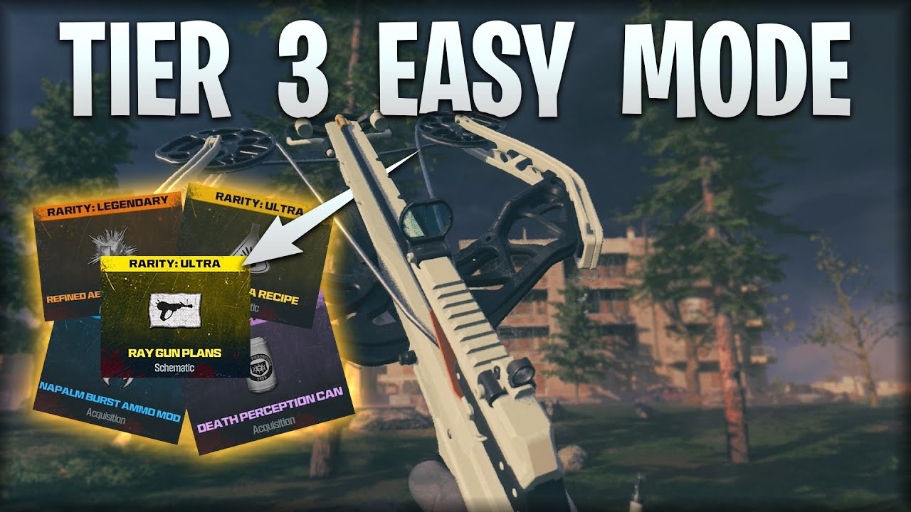 MW3 Zombies - GET RARE SCHEMATICS FAST & EASY SOLO ( EASY RAY GUN SOLO )