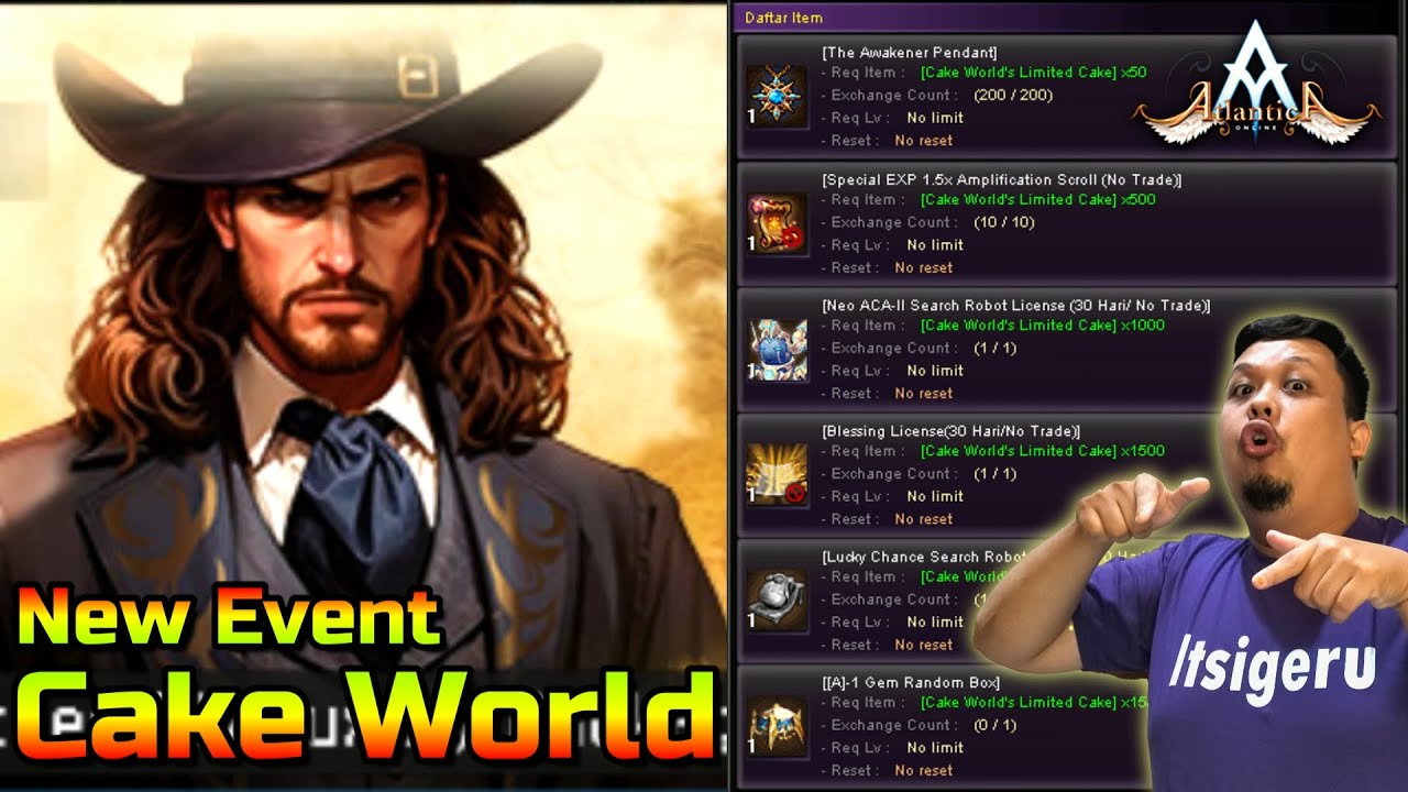 GEM GRATIS !! - Review Event Cake World 2026 | Atlantica Online