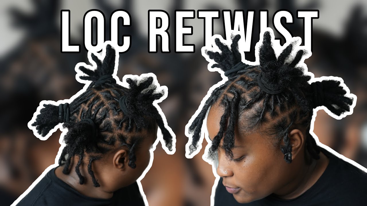 Loc Retwist Tutorial on Short Locs 😍