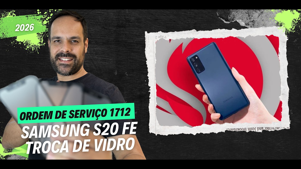 OS 1712  TECHSCREEN - TROCA DE VIDRO SAMSUNG S20 FE
