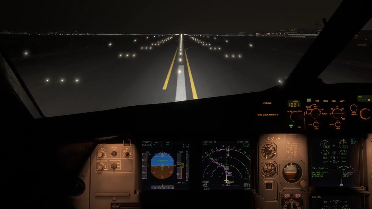 MSFS2024 Departure out Frankfurt A319