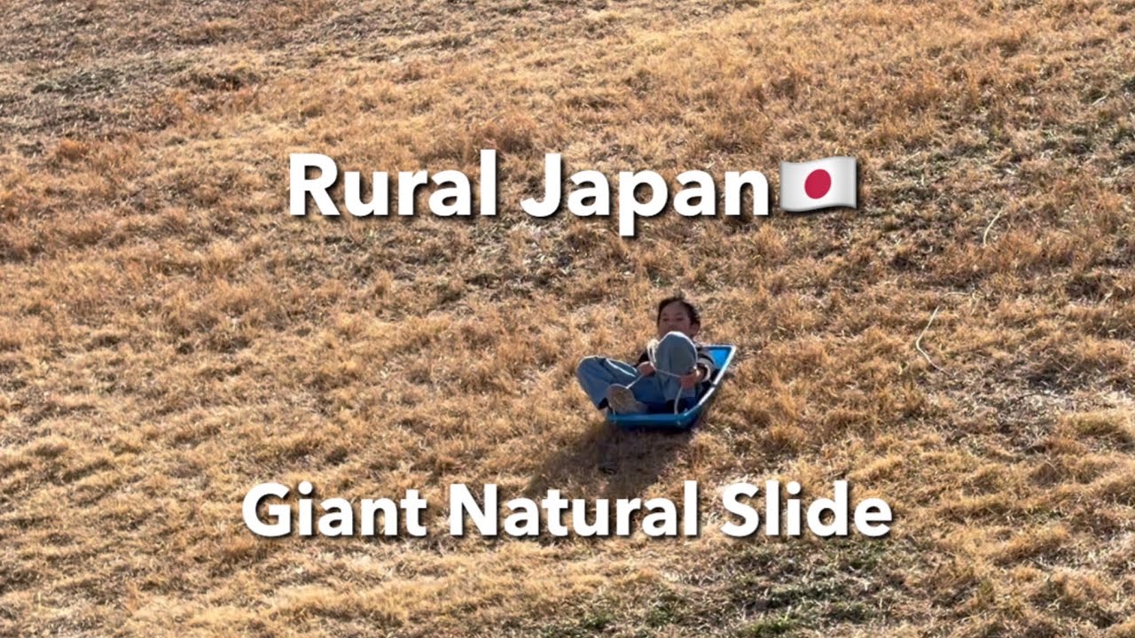 A Day at a Big Nature Park in Rural Japan | Giant Natural Slide & Family Time