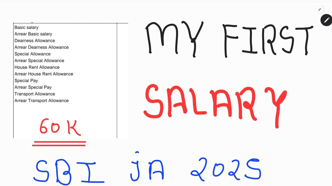 My First Salary ❤️❤️  As SBI Junior Associate || SBI CLERK Latest Salary Slip 2025 ||