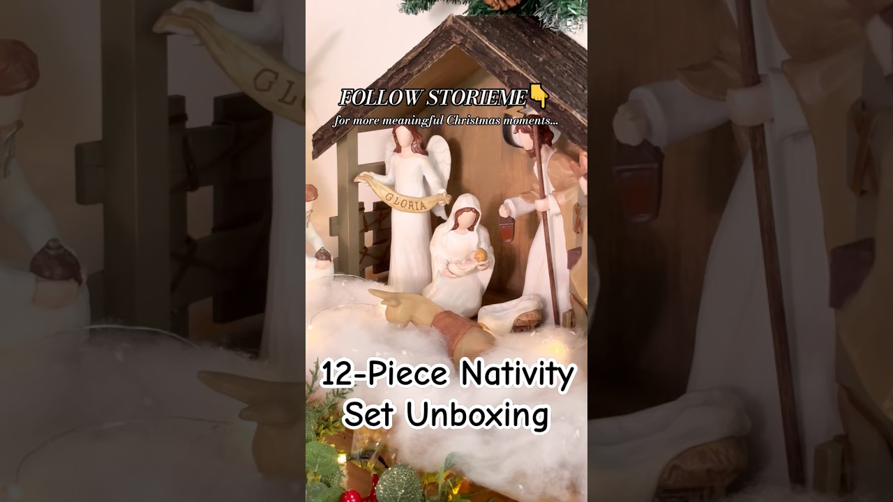 Storieme Figurine First-Person Nativity Scene Unboxing #giftideas  #christmasdecorations #jesus #fyp