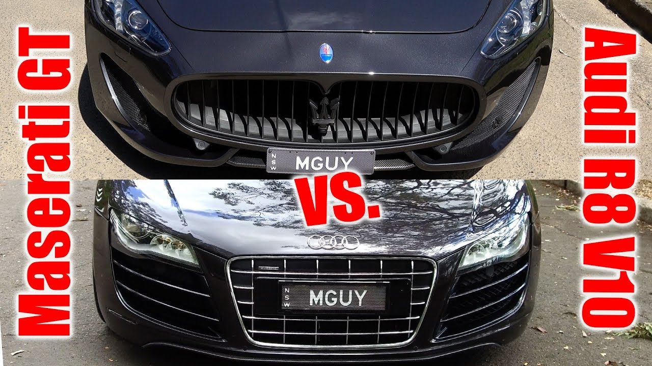 Maserati GranTurismo против Audi R8 — лицом к лицу | Эпизод 80