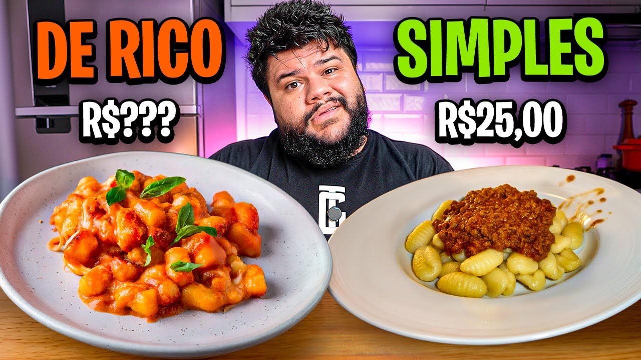 Nhoque Caro vs Nhoque Barato!