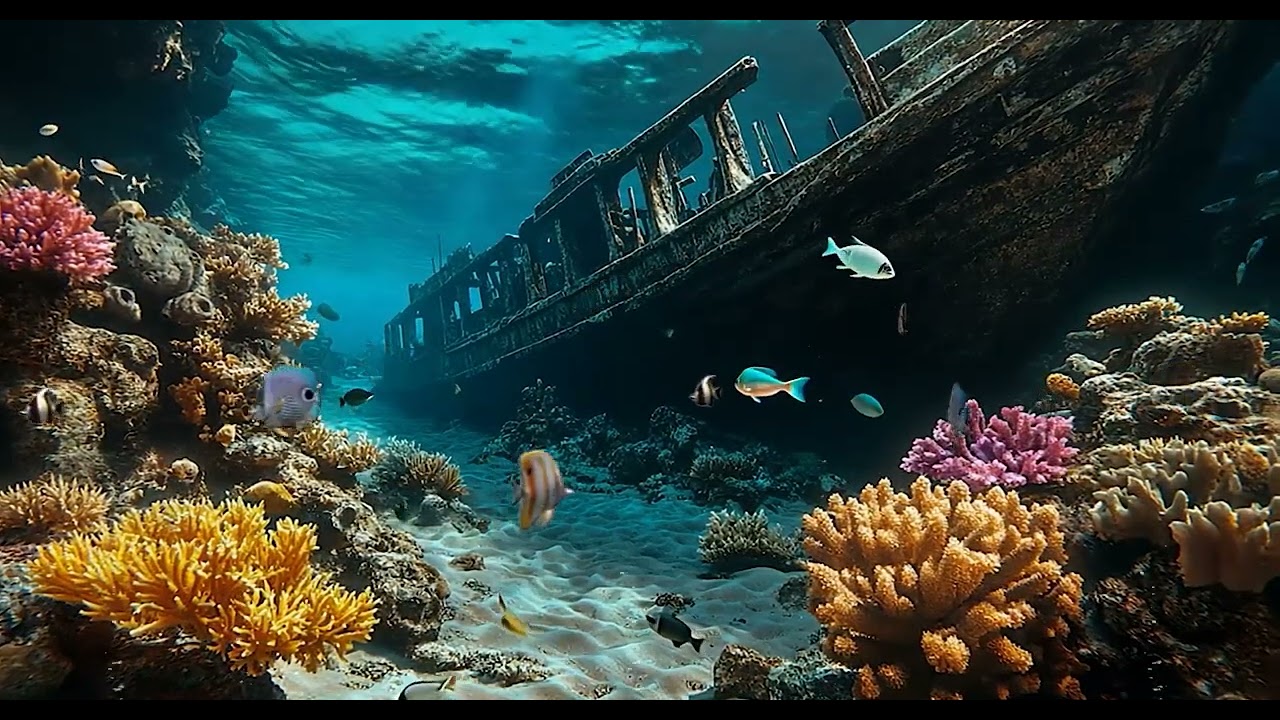 Feel The sound of The ocean along with The sound of Sea foam in The underwater ambience ️🎧
