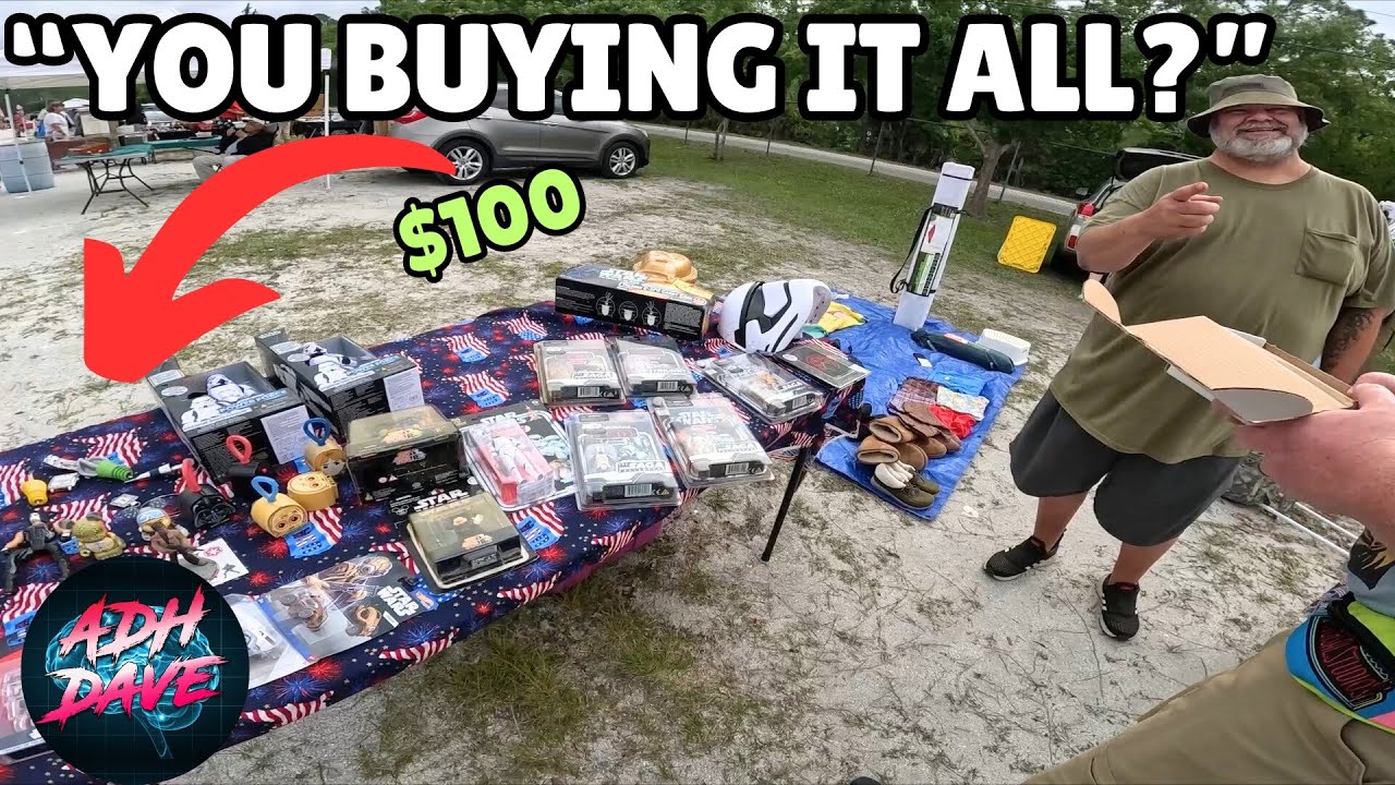 A $100 item was hiding in this bulk buy at the flea market!