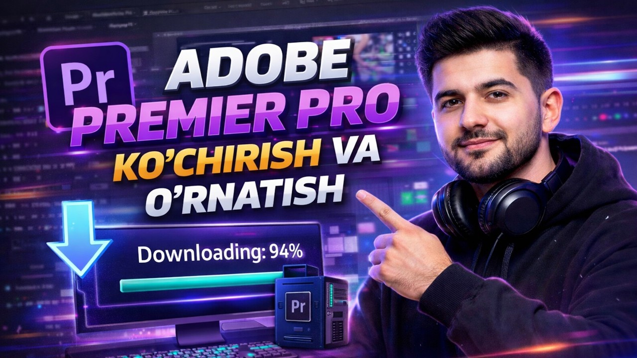 ADOBE PREMIERE PRO 2026 BEPUL KO‘CHIRISH VA O‘RNATISH | ENG OSON USUL #adobepremierpro